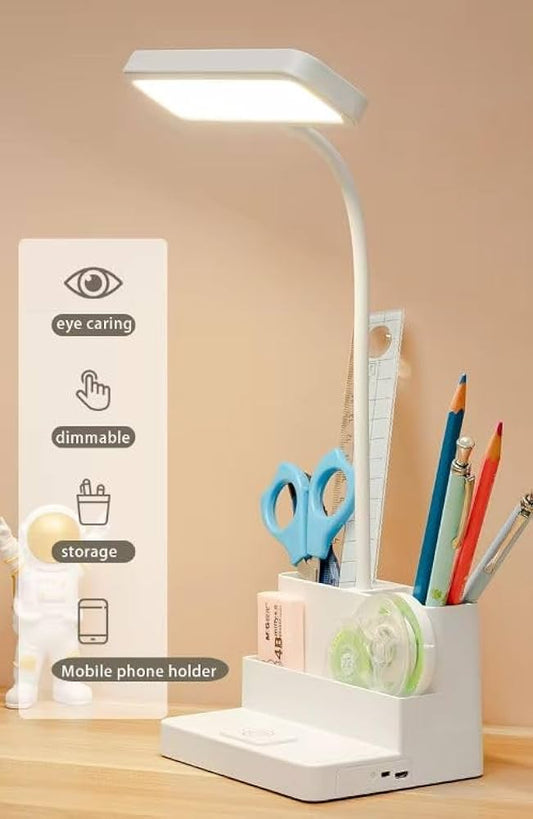 Led Learning Dormitory Bedroom Bedside Reading Night Light Table Lamp (qp-2209-b)