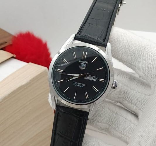 Carrera Calibre 5 – Luxury Swiss Watch With Leather Strap Mens Watch Wrist Watch | Best Quality Men Watch | Best Quality Analog Watch For Men – Without Box